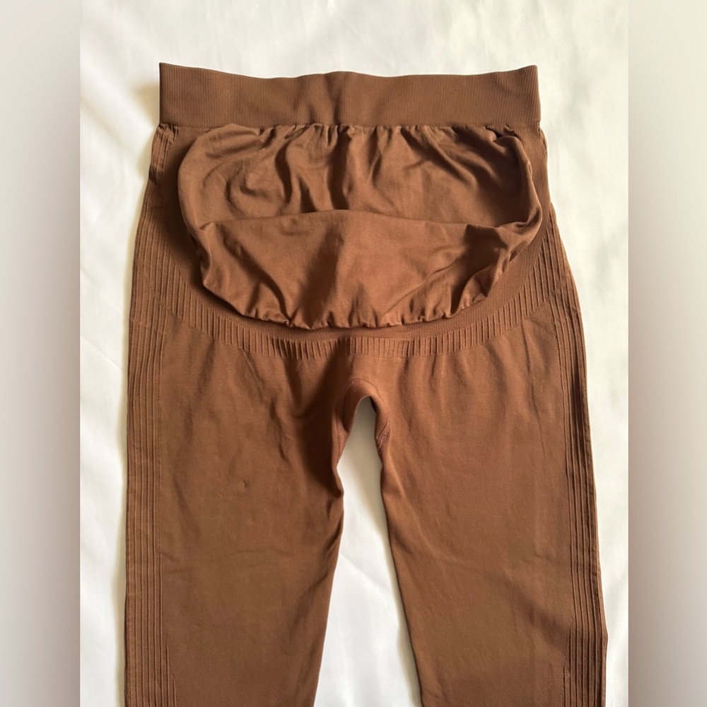 Brown Maternity Leggings M